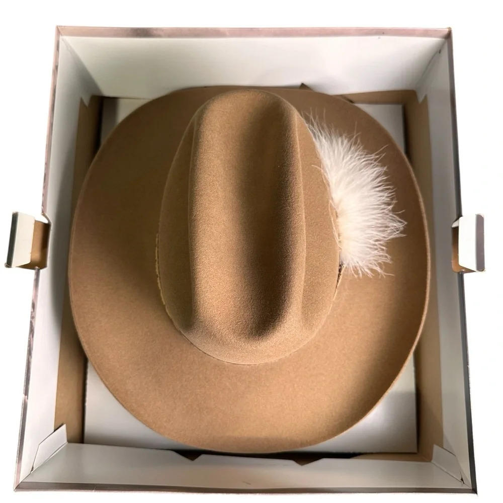 Vintage Stetson 7 3/8 5X Brown Cowboy Hat - Picture 8 of 16
